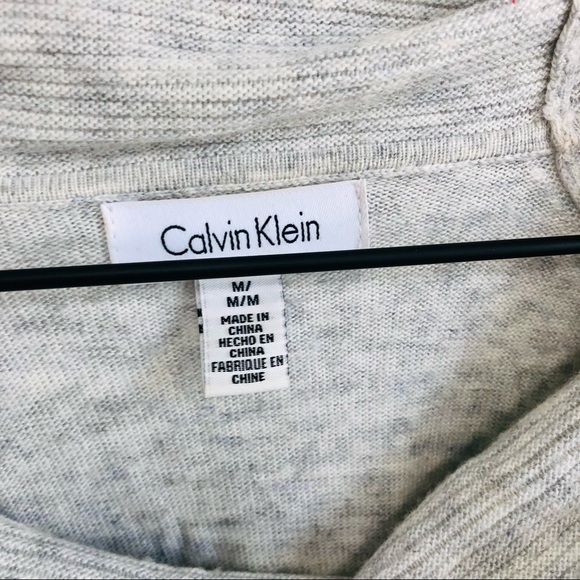Calvin Klein | Cow Neck Ribbed Front Sweater - Picture 5 of 5